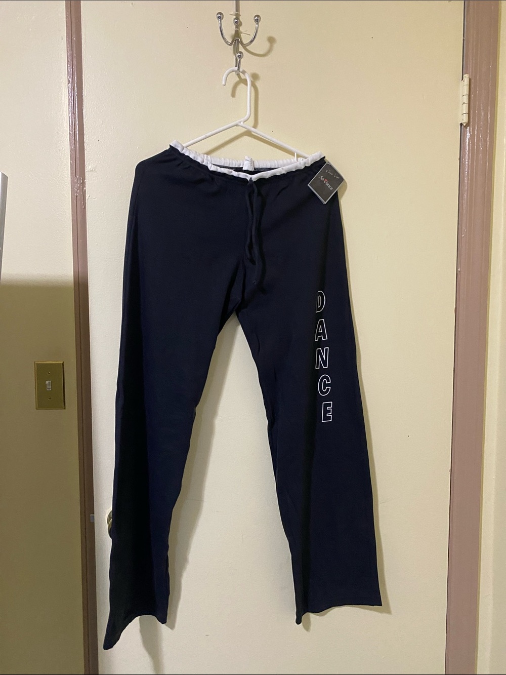 “So Danca” Women's Bkack Dance Joggers with Drawstring Waist